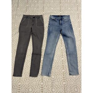 Express Ankle Legging Women's 2R Pockets High Rise Stretch Skinny Leg Lot Of 2